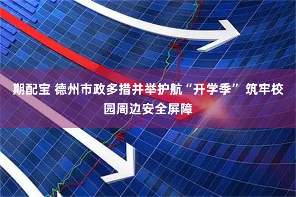 期配宝 德州市政多措并举护航“开学季” 筑牢校园周边安全屏障