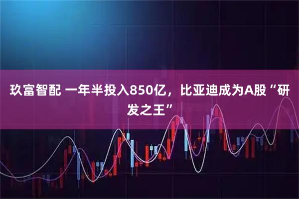 玖富智配 一年半投入850亿，比亚迪成为A股“研发之王”